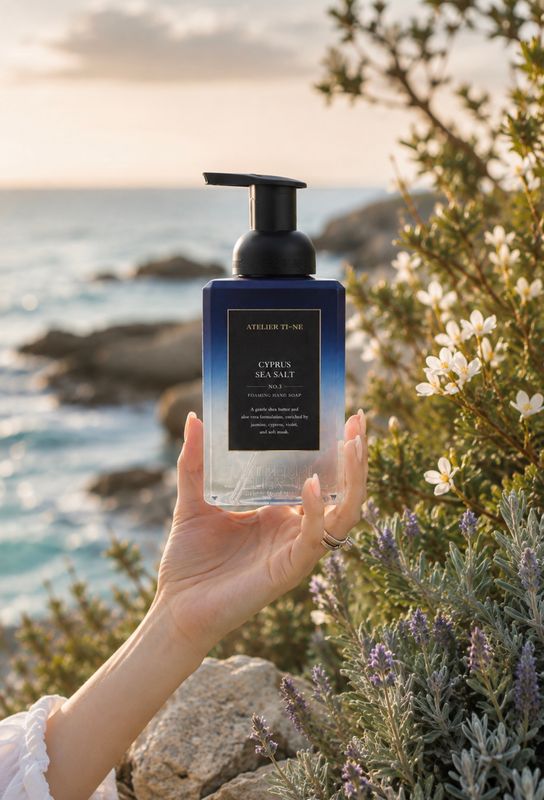 NO.3 Cyprus Sea Salt ATELIER TI-NE skumsåpe